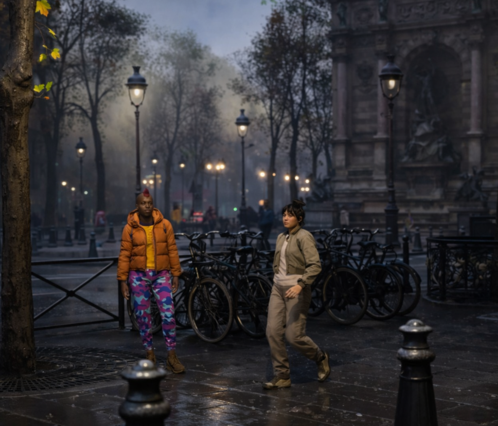 3D Video clip about the city